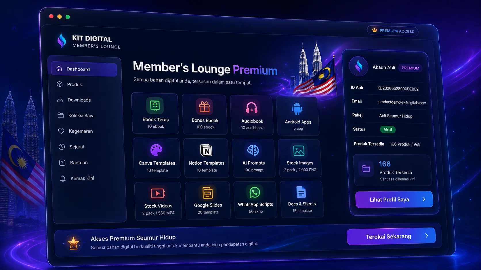 Paparan Member’s Lounge Kit Digital